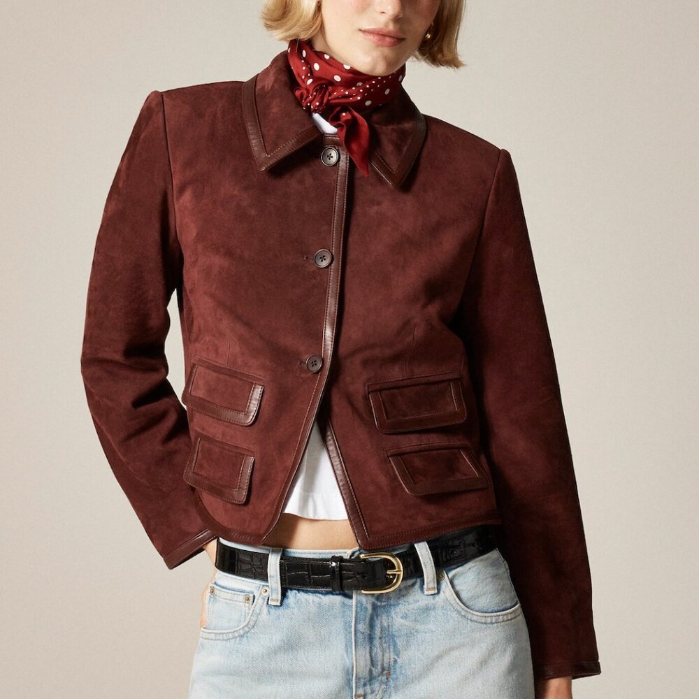 J.Crew Lucie Jacket in suede